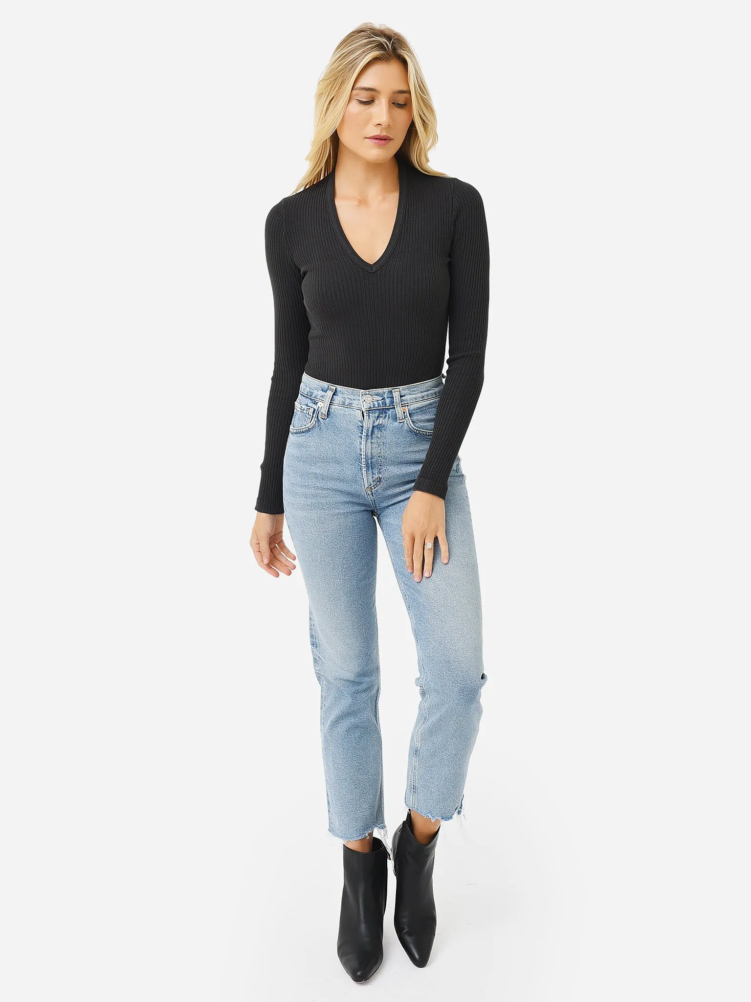 Agolde Women's Tavi Long Sleeve Bodysuit
