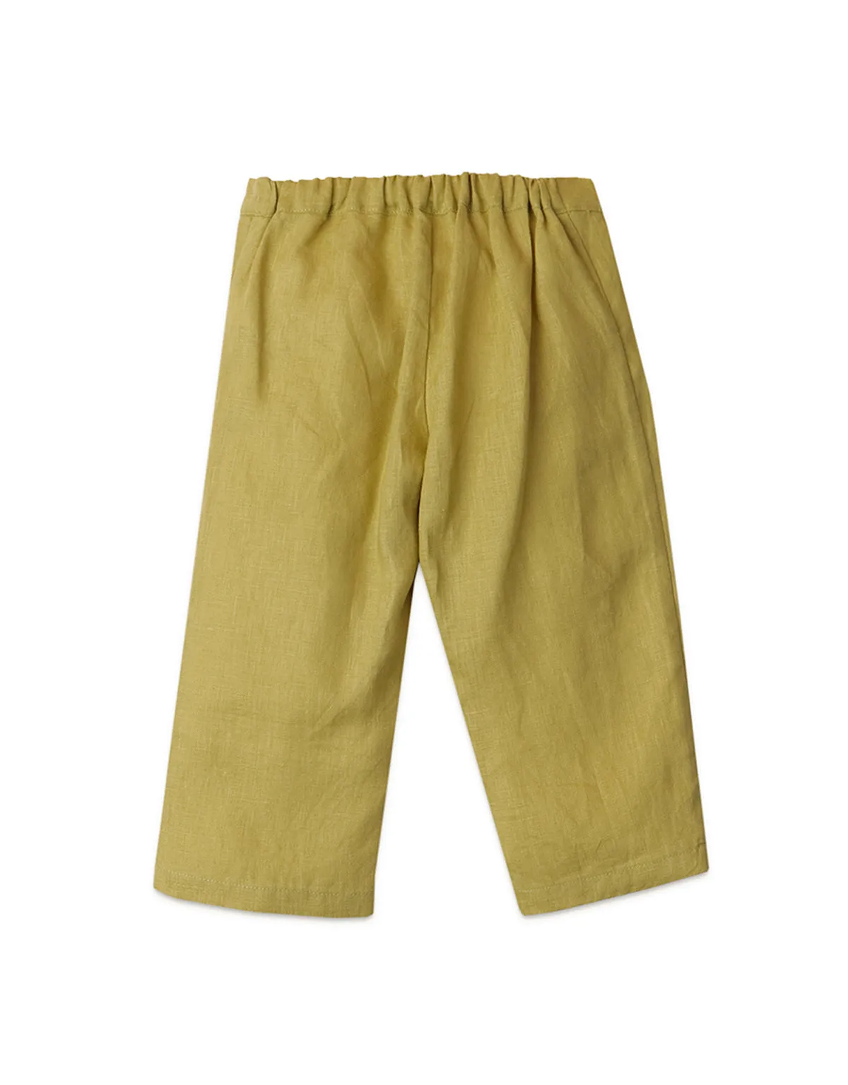BABY GIRLS PULL-ON PANTS WITH RICRAC AND EMBRO ON POCKETS