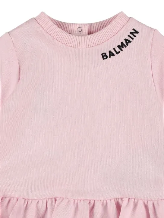 Balmain   Cotton sweat dress &amp; diaper cover 