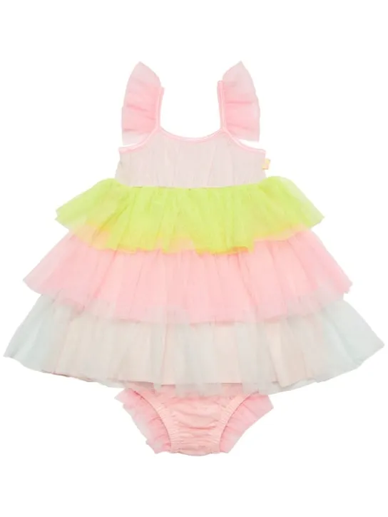 Billieblush   Color block tech dress &amp; diaper cover 