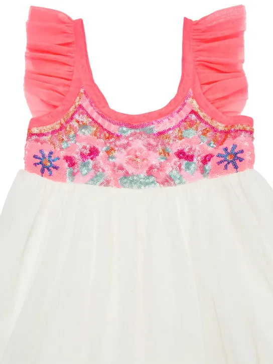 Billieblush   Sequined tulle dress 