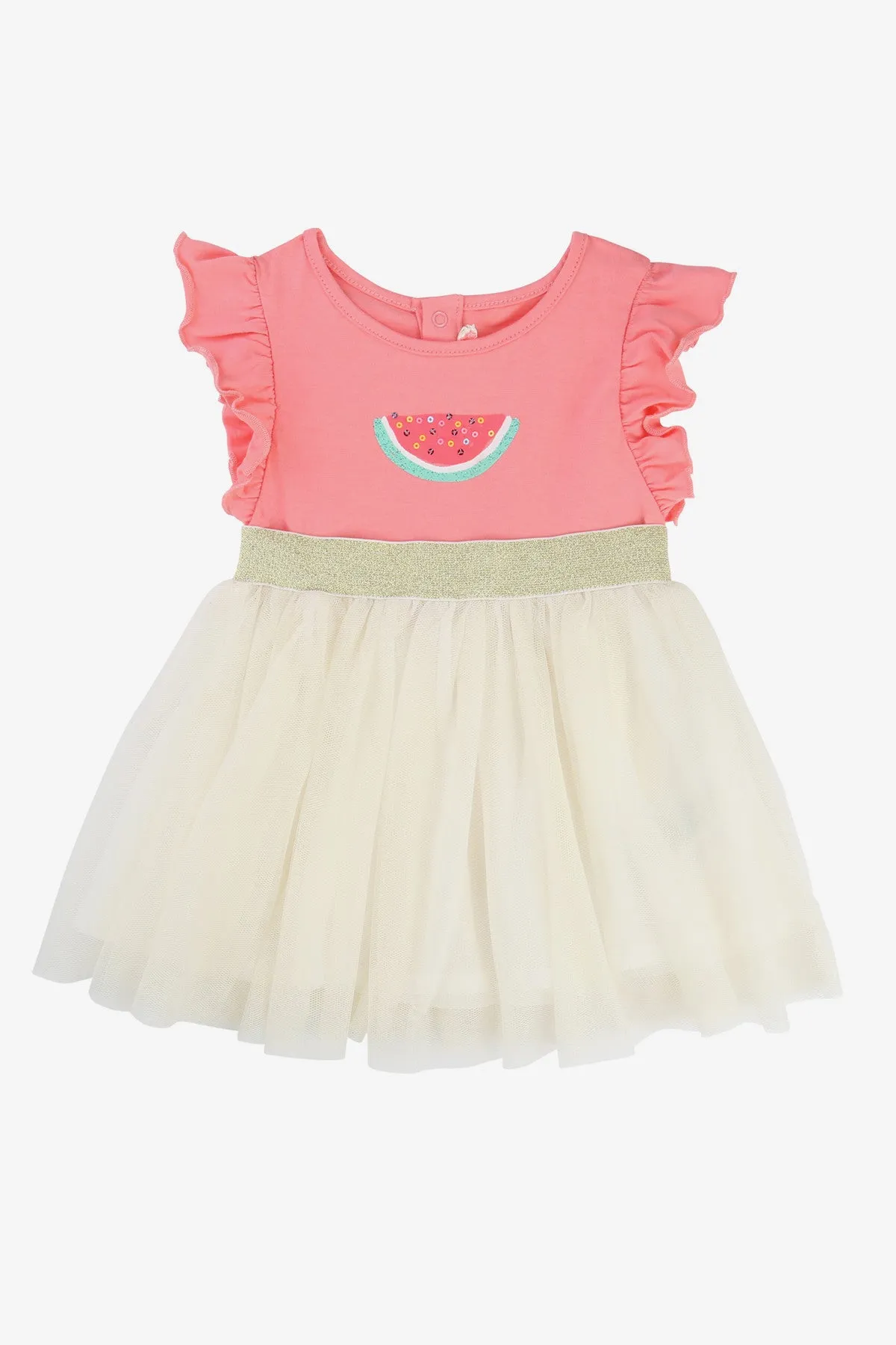 Billieblush Watermelon Ruffle Dress (Size 12M left)