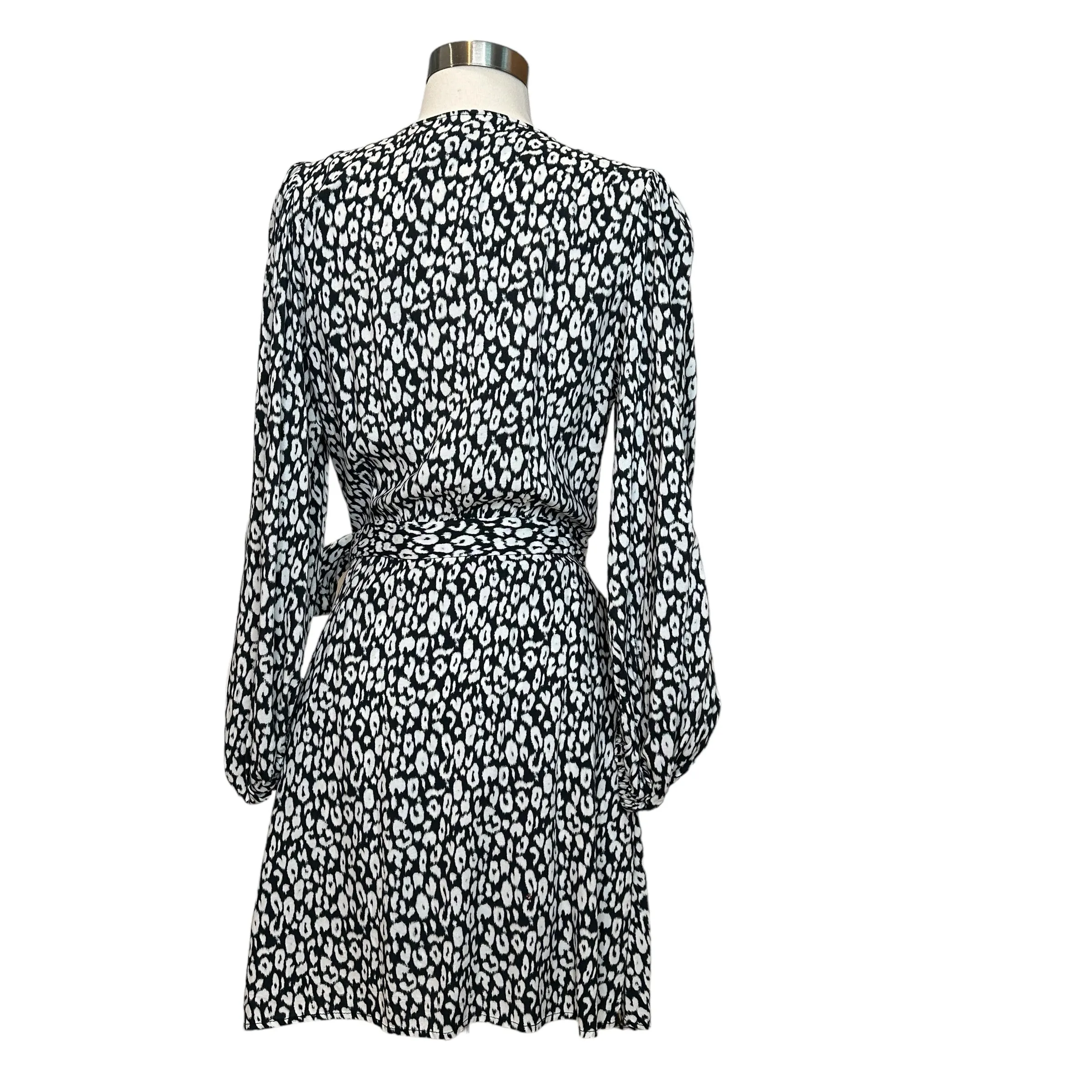 Black & White Leopard Dress - M