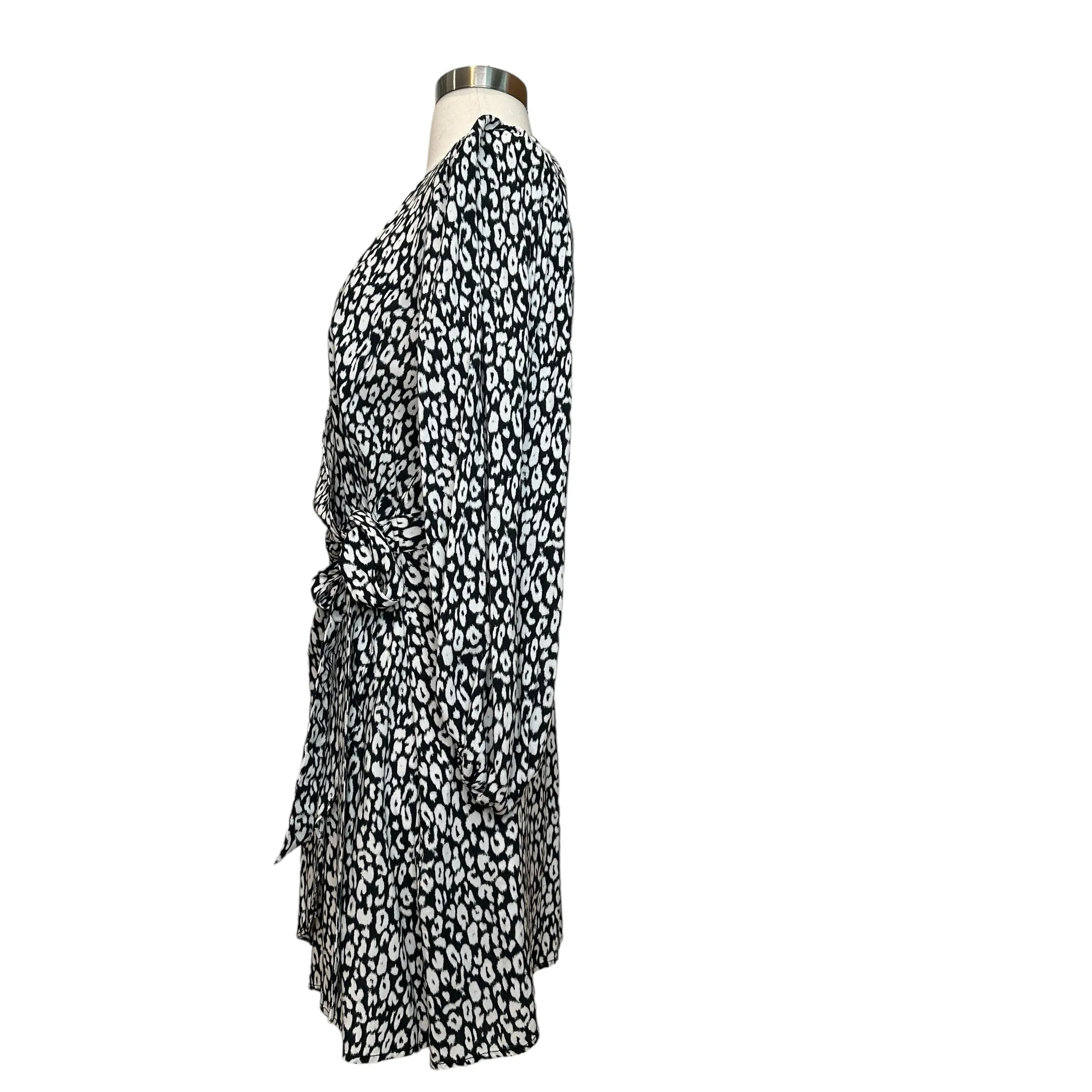 Black & White Leopard Dress - M