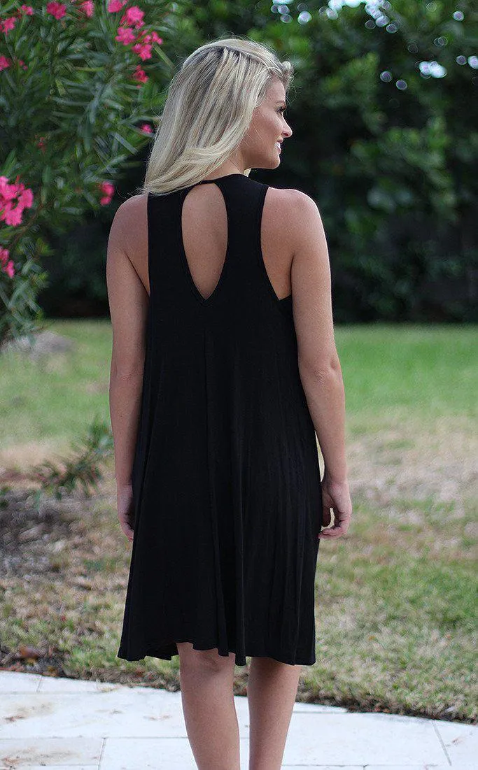 Black Fringe Dress