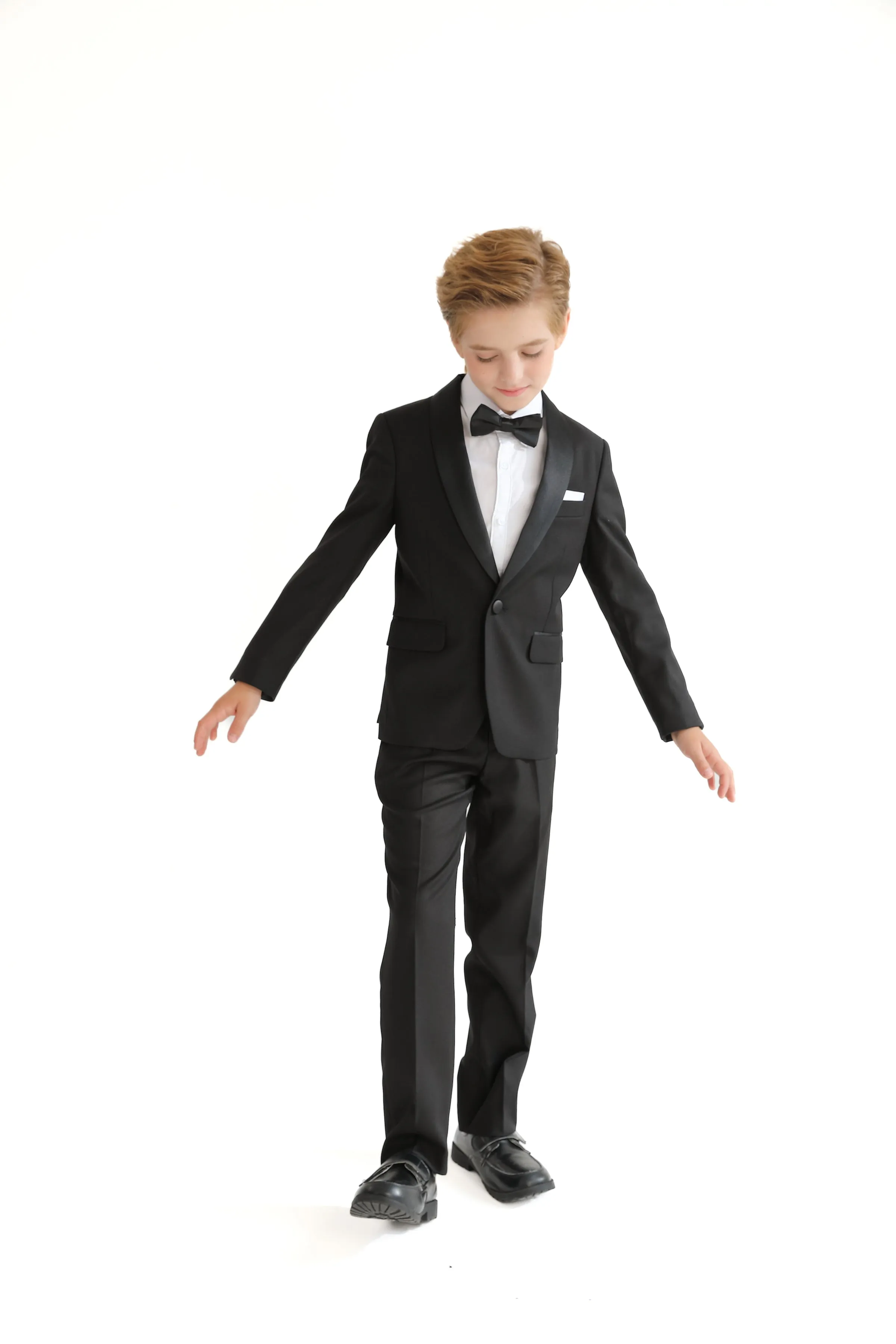Black Shawl Lapel Wool Suit