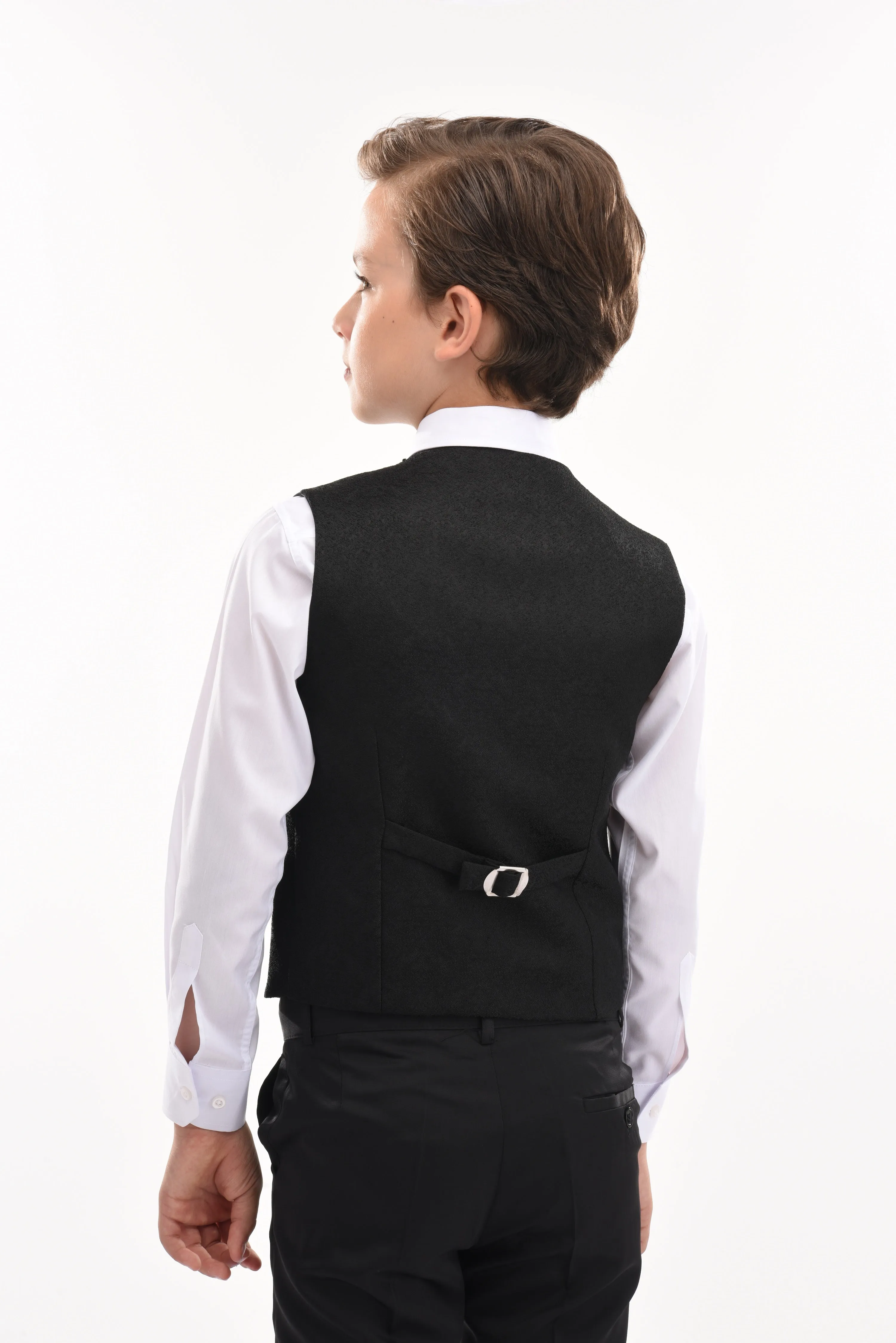 Black Zenon Vest Outfit Set