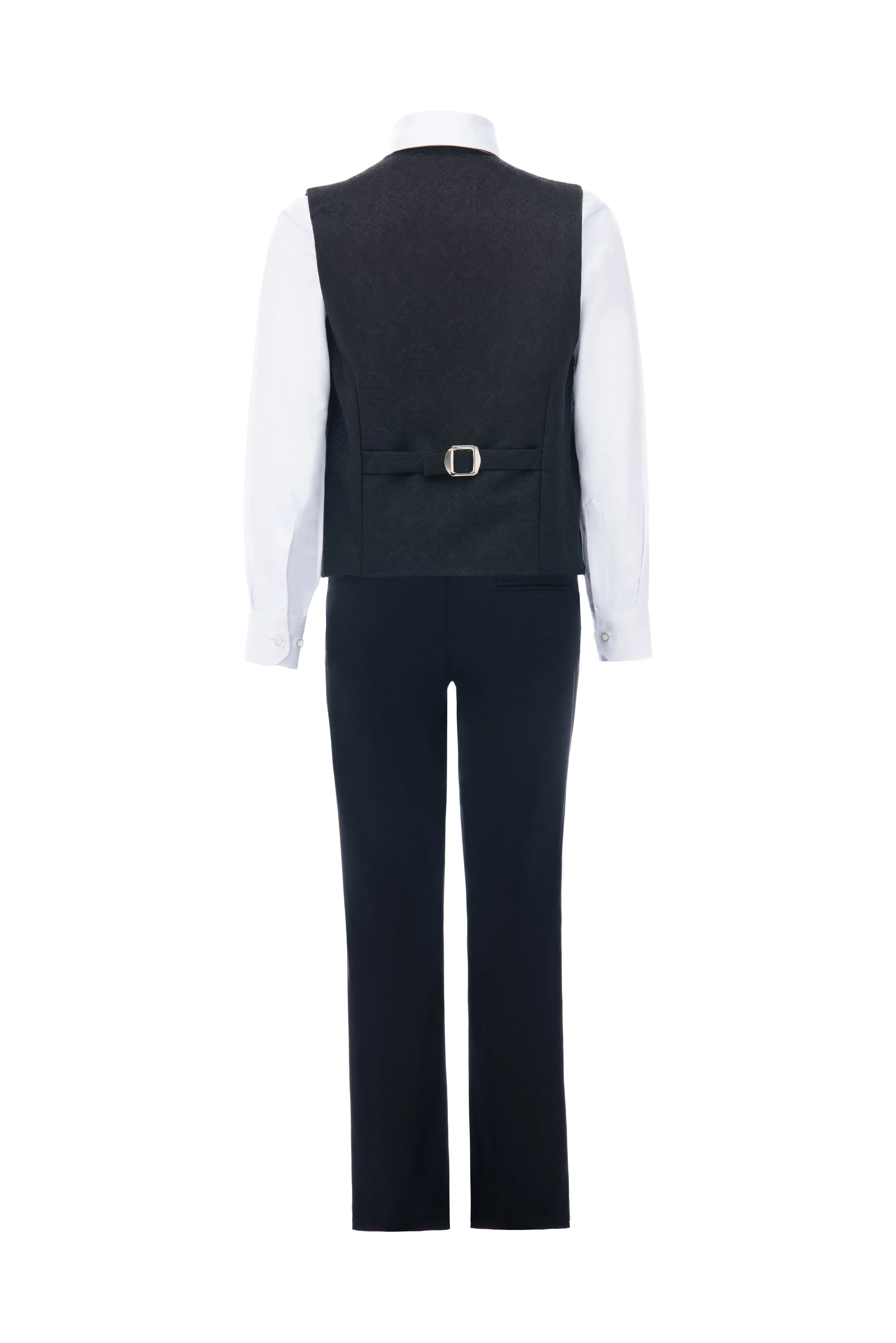 Black Zenon Vest Outfit Set