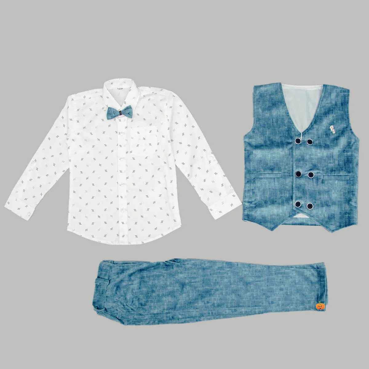 Blue Boys Party Wear Dress