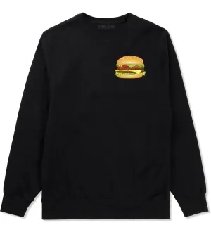 Burger Chest Mens Crewneck Sweatshirt