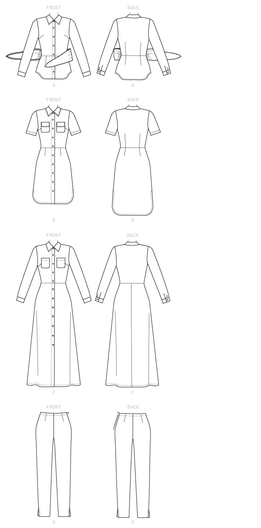 Butterick Pattern B6640 Misses Sportswear