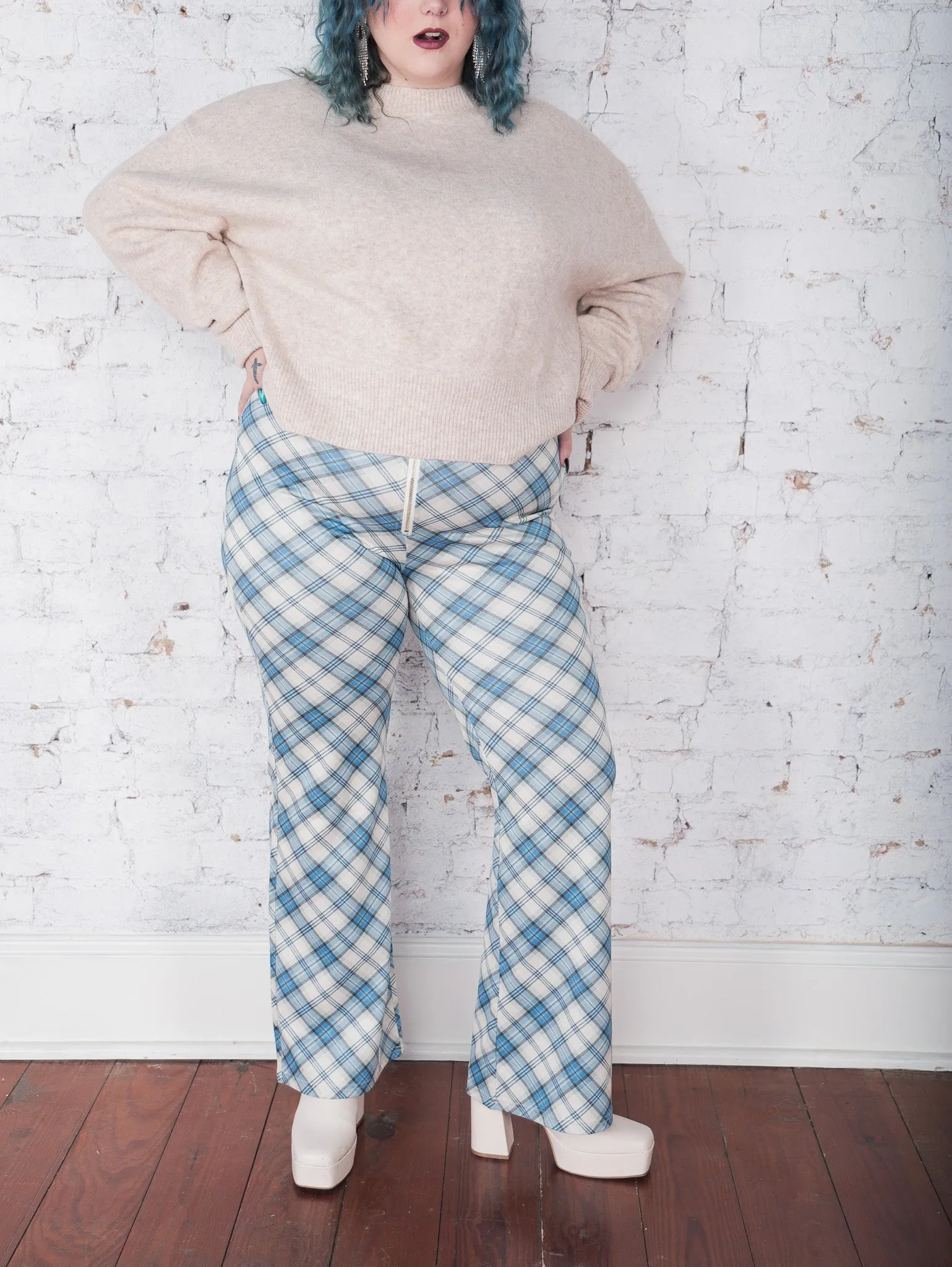 Caledonia Plaid Flare Pants