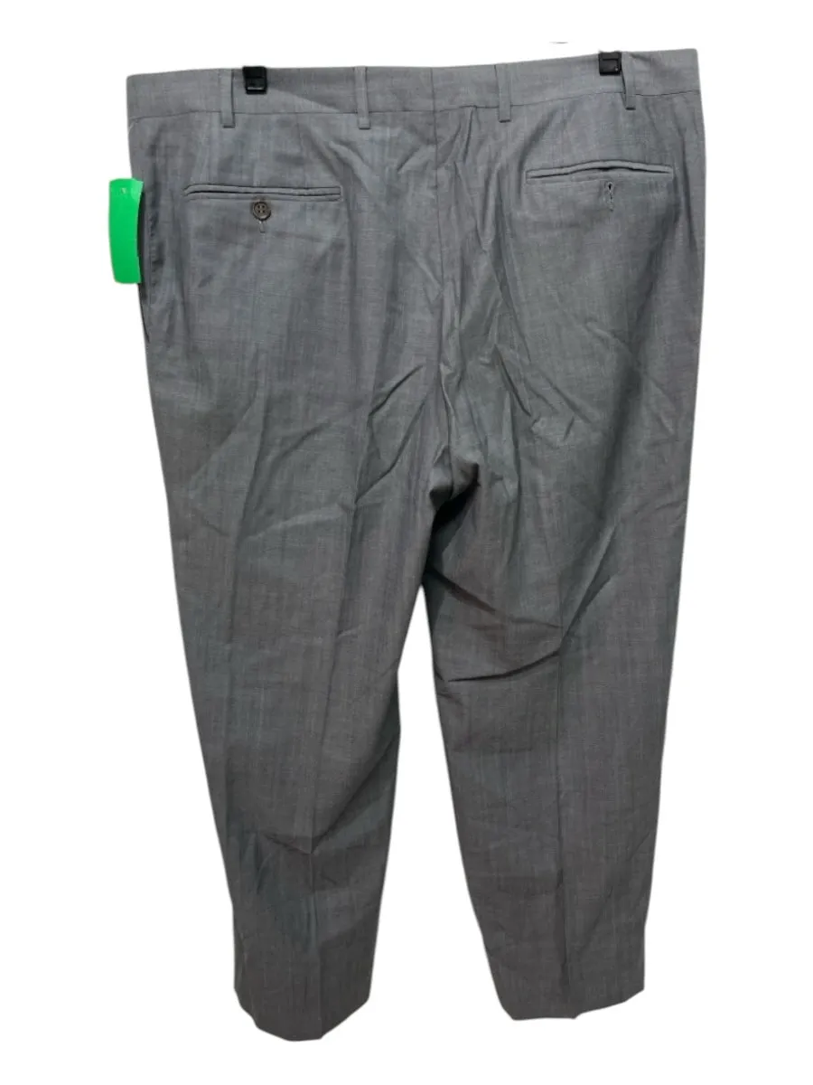 Canali Size 54 Light Gray Wool Blend Solid Dress Men's Pants