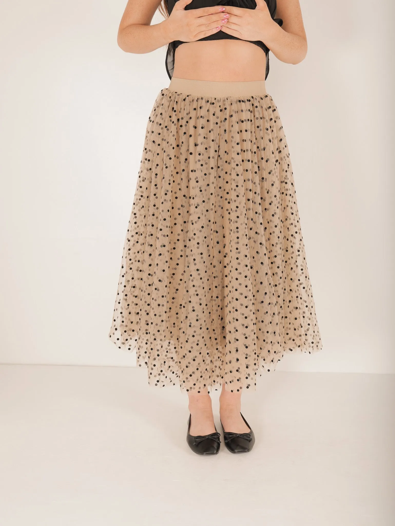 Carrie Polka Dot Tulle Skirt