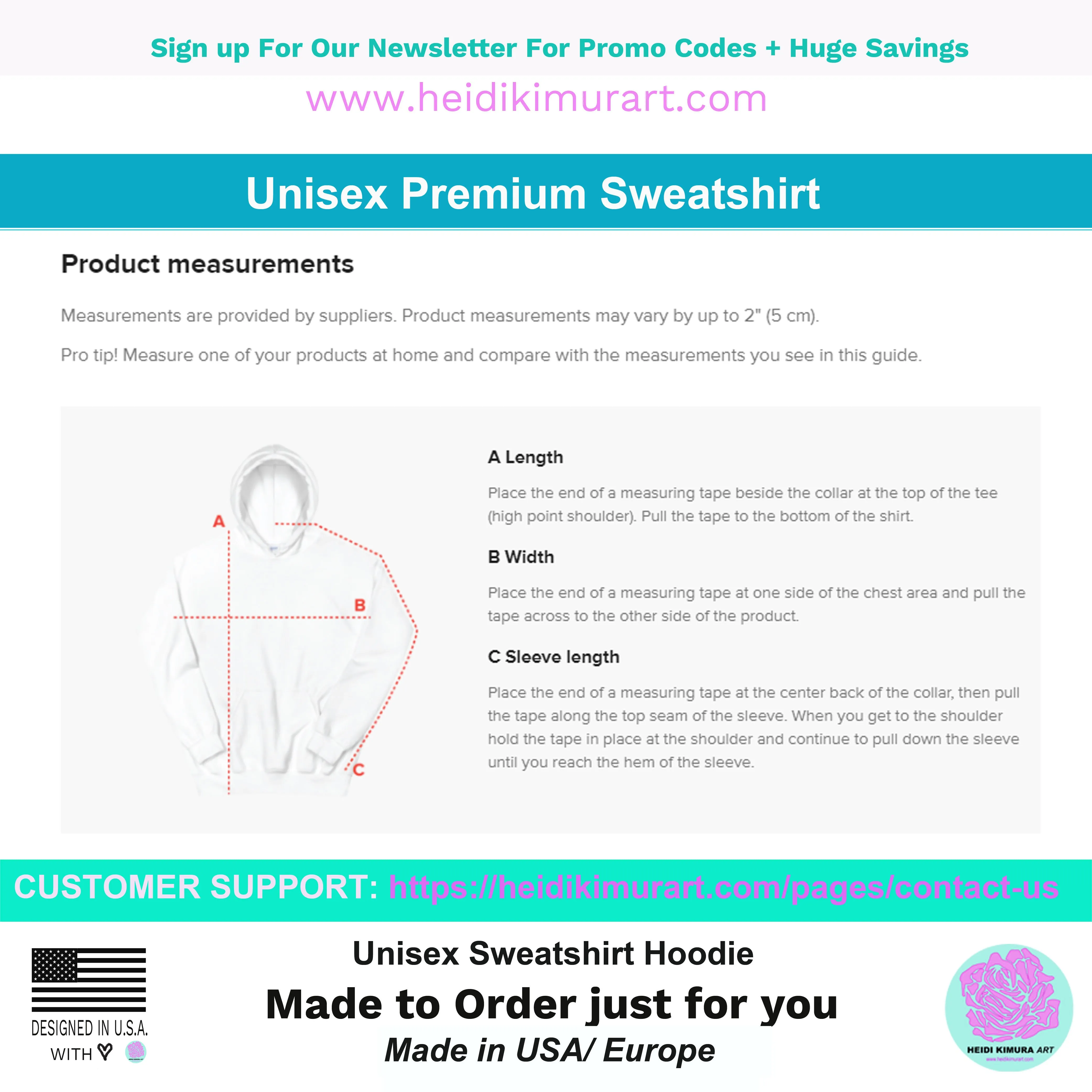 Cat Print Unisex Hoodie, Cute Cat Lover's Cotton Sweatshirt-Printed in USA/EU(US Size: S-3XL)