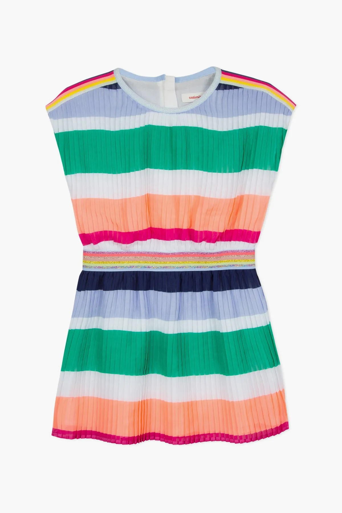 Catimini Multi Striped Girls Dress