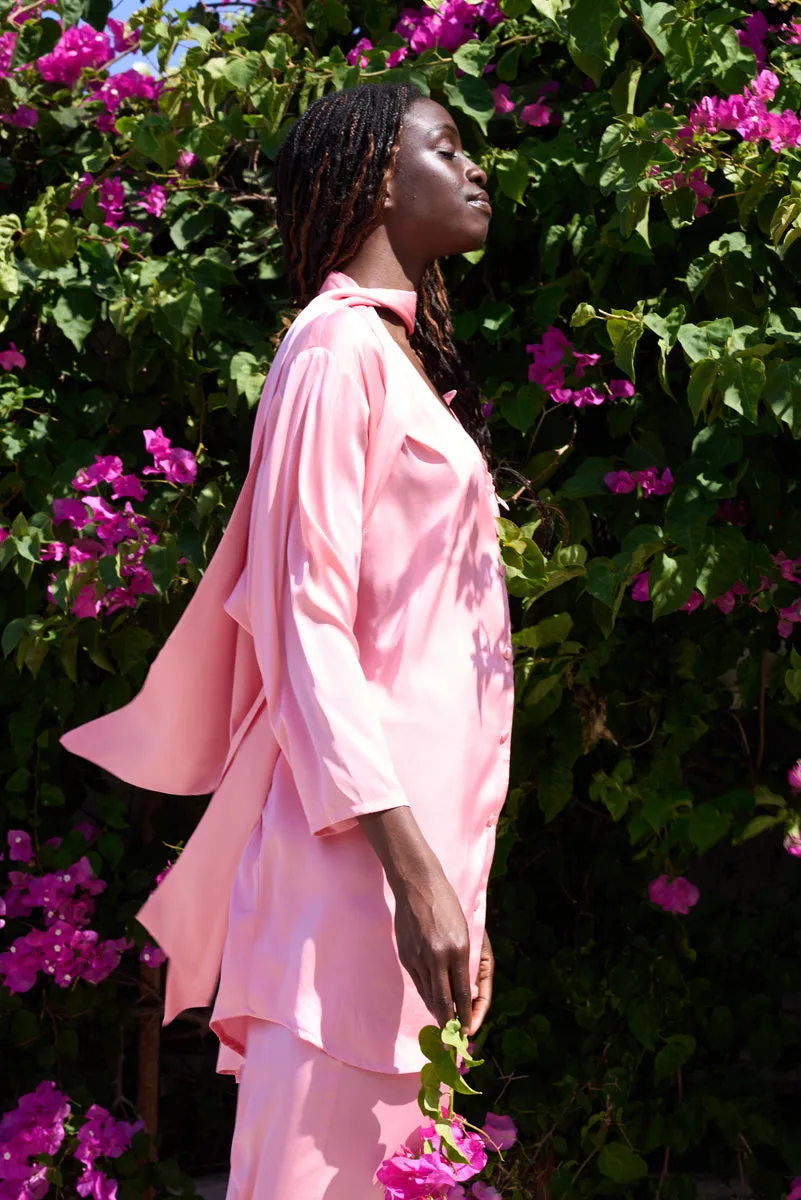 CECILY PINK SHIRT DRESS
