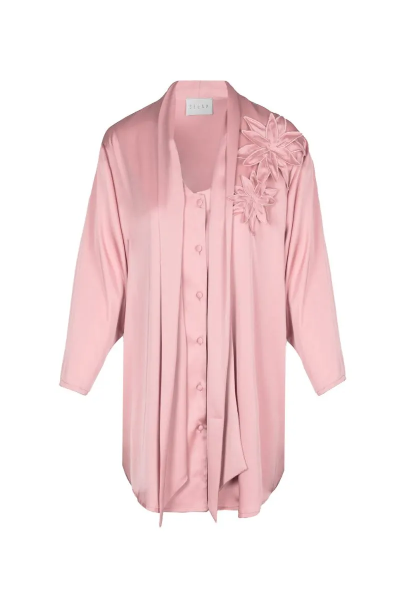 CECILY PINK SHIRT DRESS