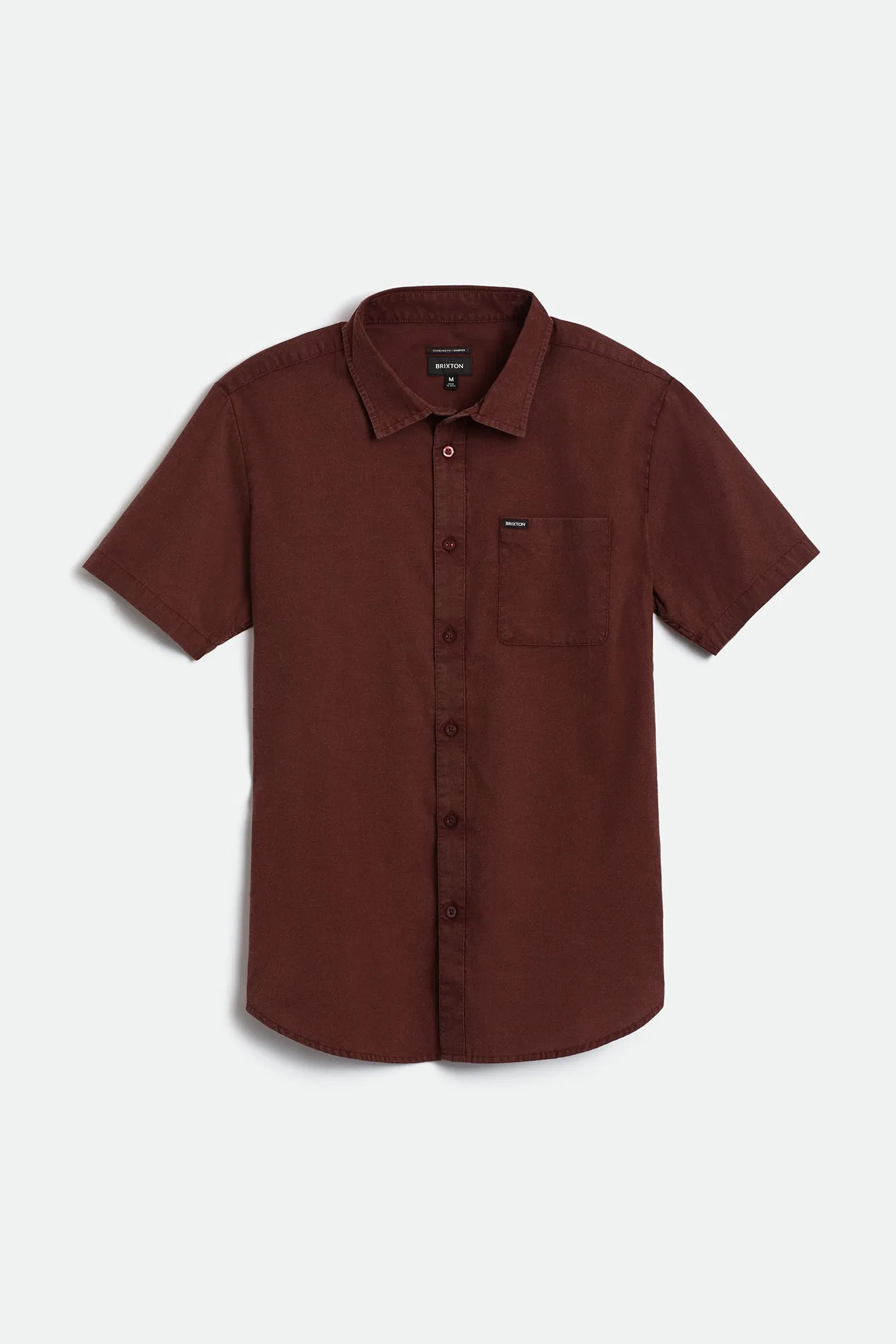 Charter Oxford S/S Woven - Wine Sun Wash