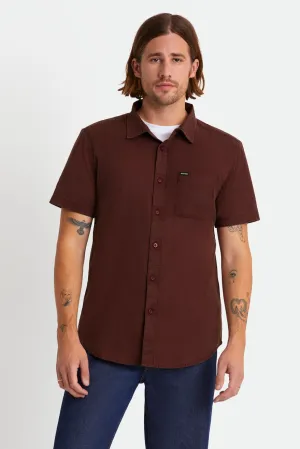 Charter Oxford S/S Woven - Wine Sun Wash