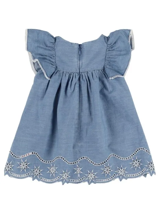 Chloé   Cotton chambray dress &amp; hat 
