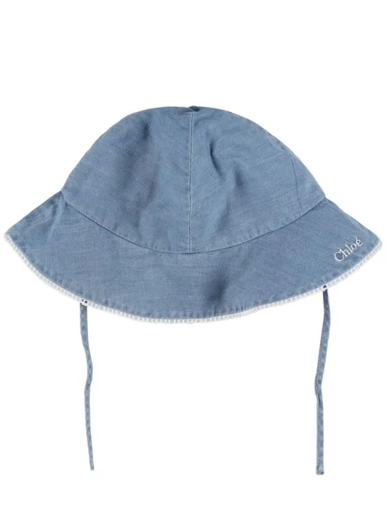 Chloé   Cotton chambray dress &amp; hat 