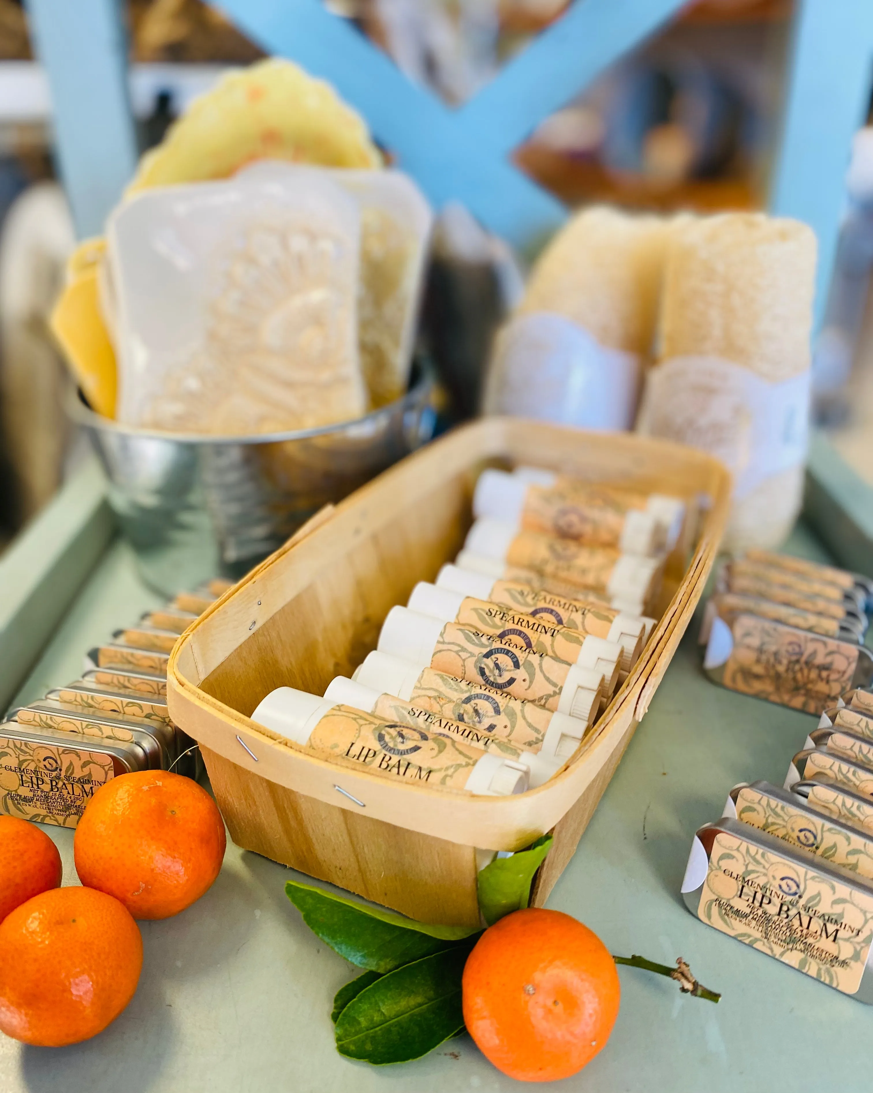 Clementine & Spearmint Olive Oil & Beeswax Lip Balm