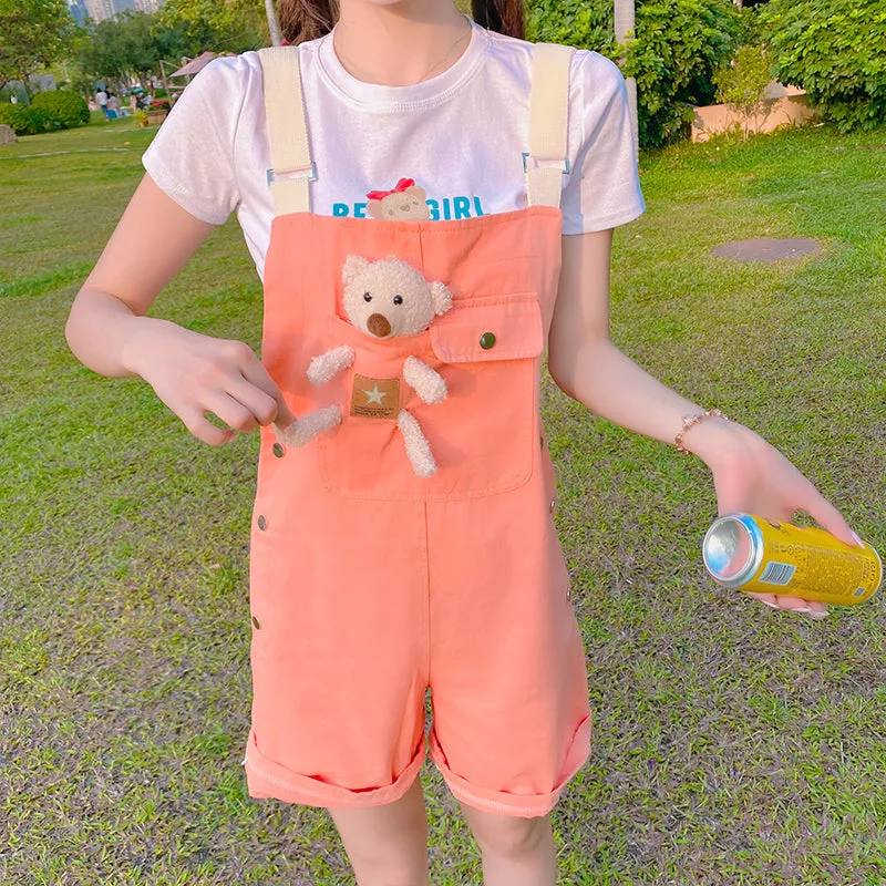 Cute bear shorts   T-shirt 2-piece set  PL52281