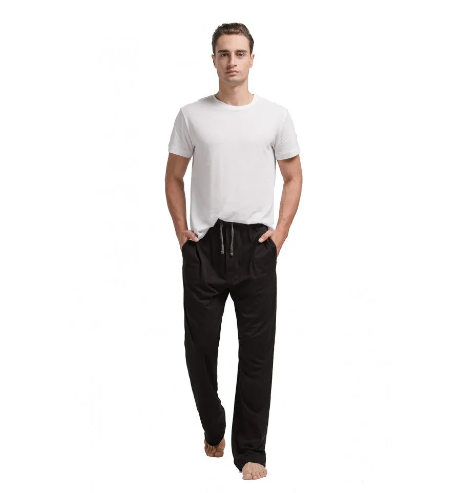 CYZ Men's 100% Cotton Jersey Knit Pajama Pants – For Sleeping and Lounge Wear