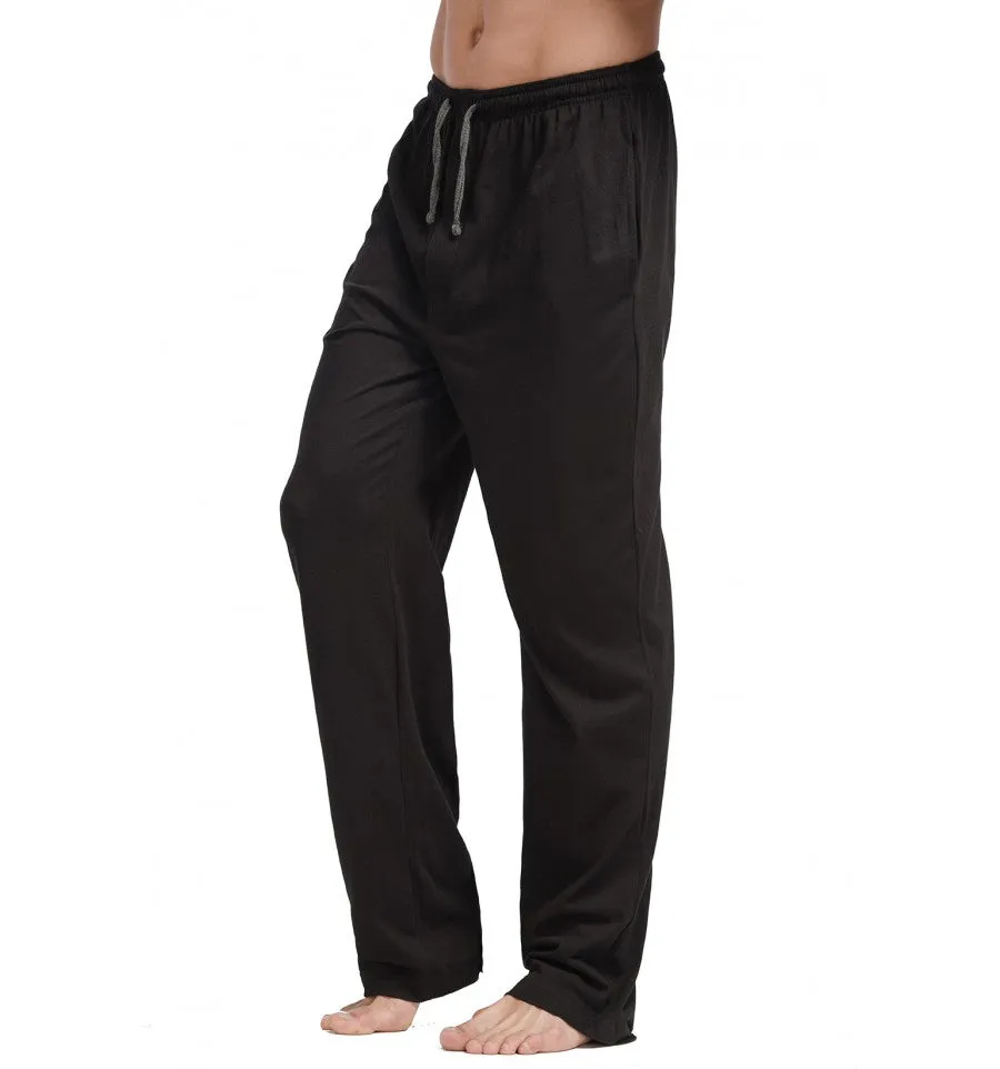 CYZ Men's 100% Cotton Jersey Knit Pajama Pants – For Sleeping and Lounge Wear