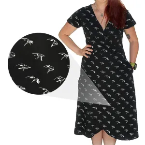 Darwin's Finches Faux Wrap Grace Dress