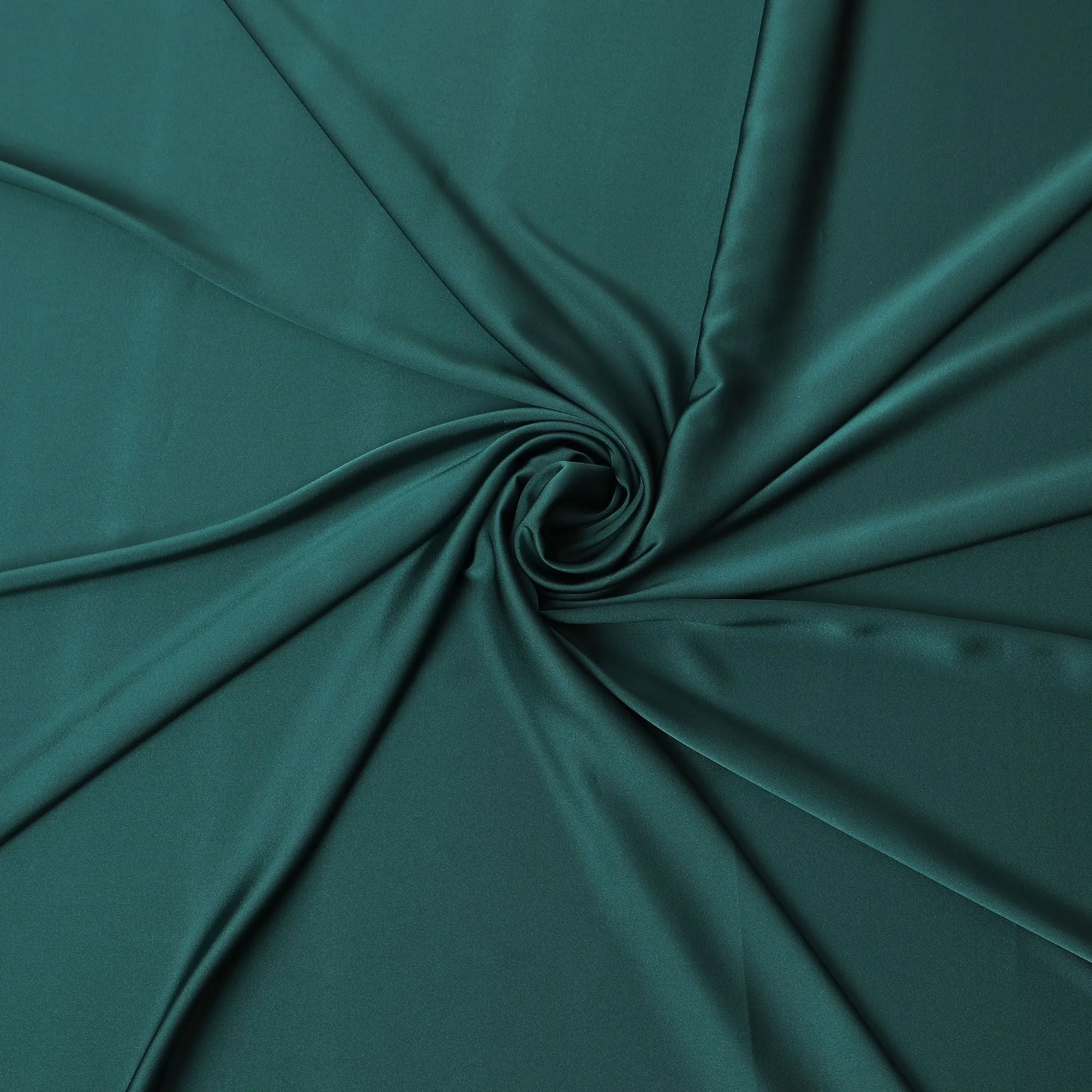 Deep Teal Crepe Satin Fabric - 140cm Wide - D18278