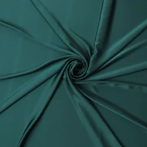 Deep Teal Crepe Satin Fabric - 140cm Wide - D18278