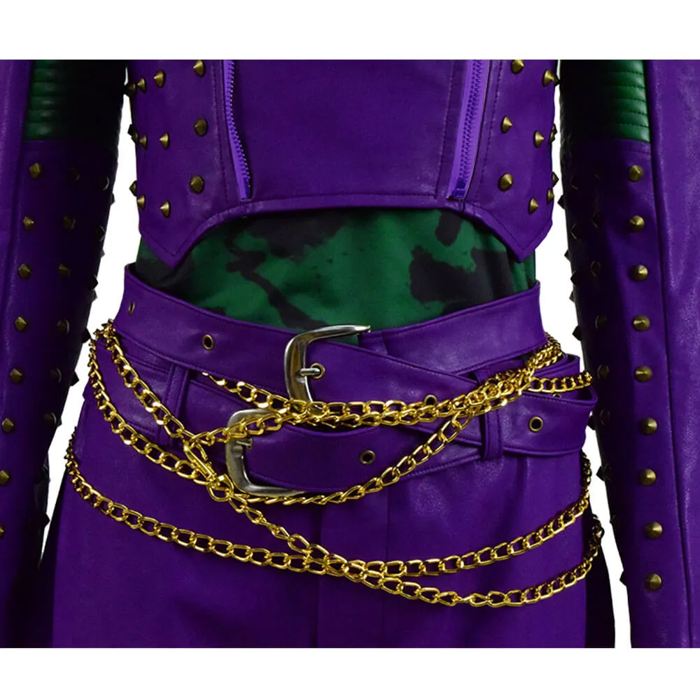 Descendants Costumes Mal Dress Outfit Kids Adults Halloween Party Cosplay Costume