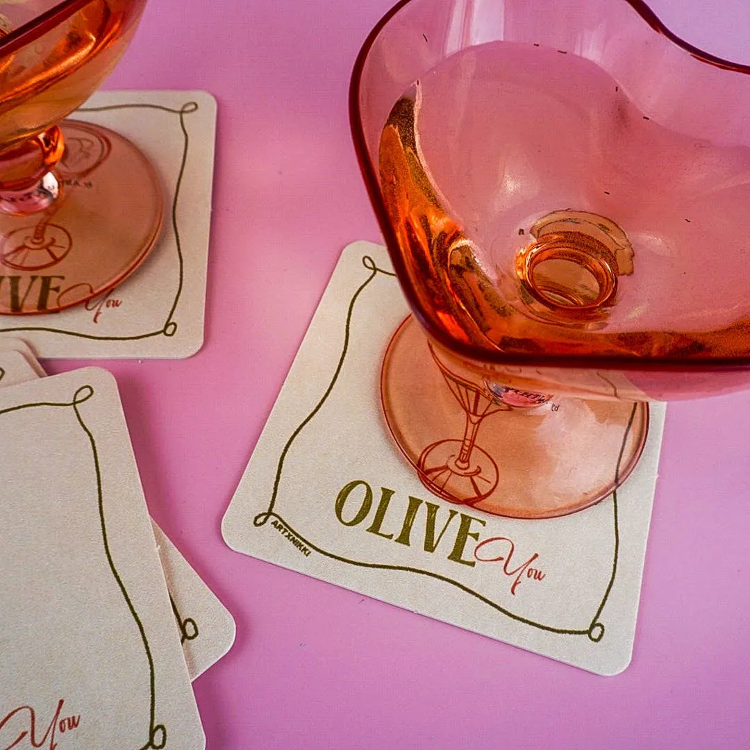 Dirty Martini Coaster Set of 5