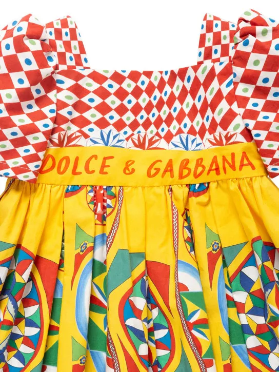 Dolce&amp;Gabbana   Printed cotton dress w/diaper cover 