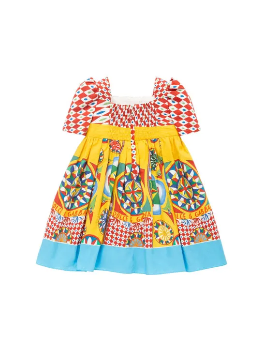 Dolce&amp;Gabbana   Printed cotton dress w/diaper cover 