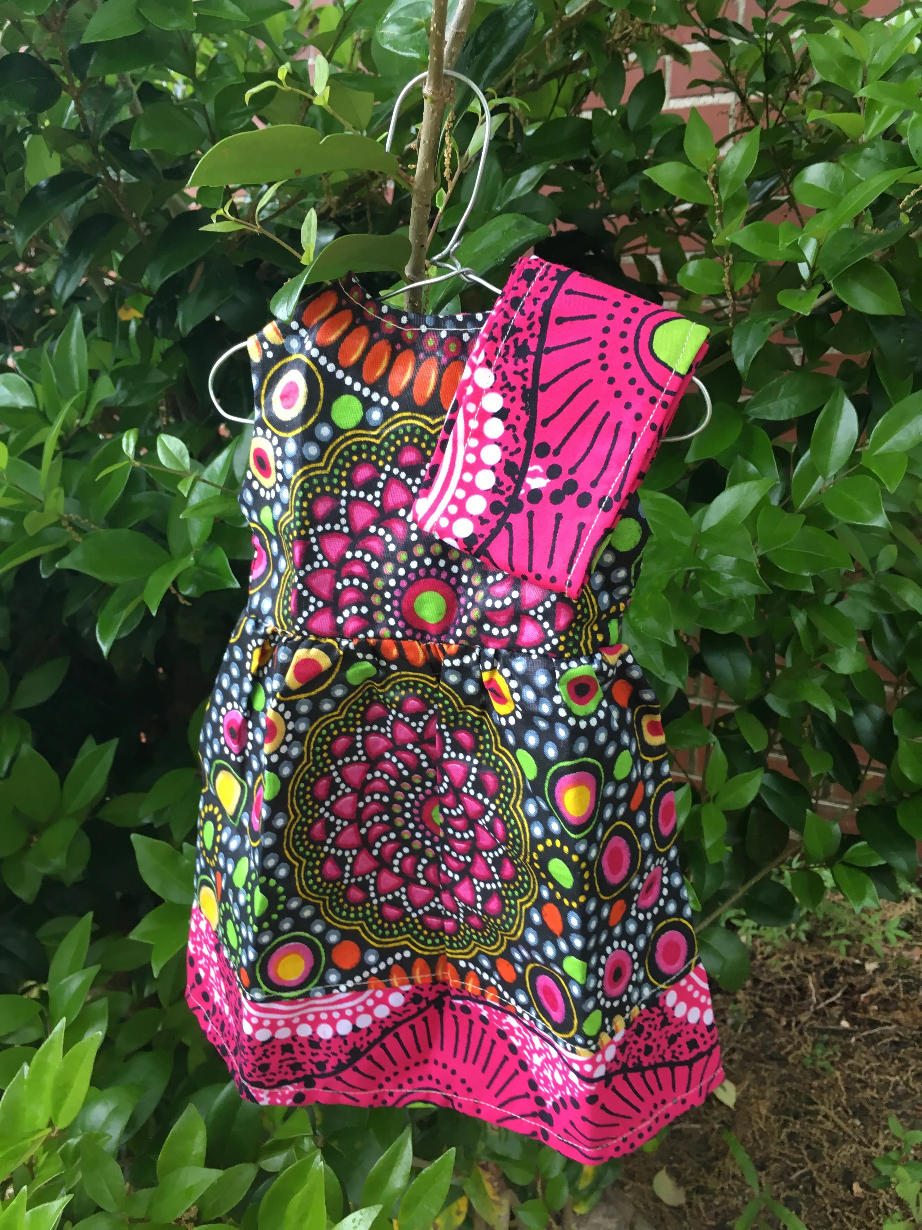 Doll Dress & Head Wrap Set