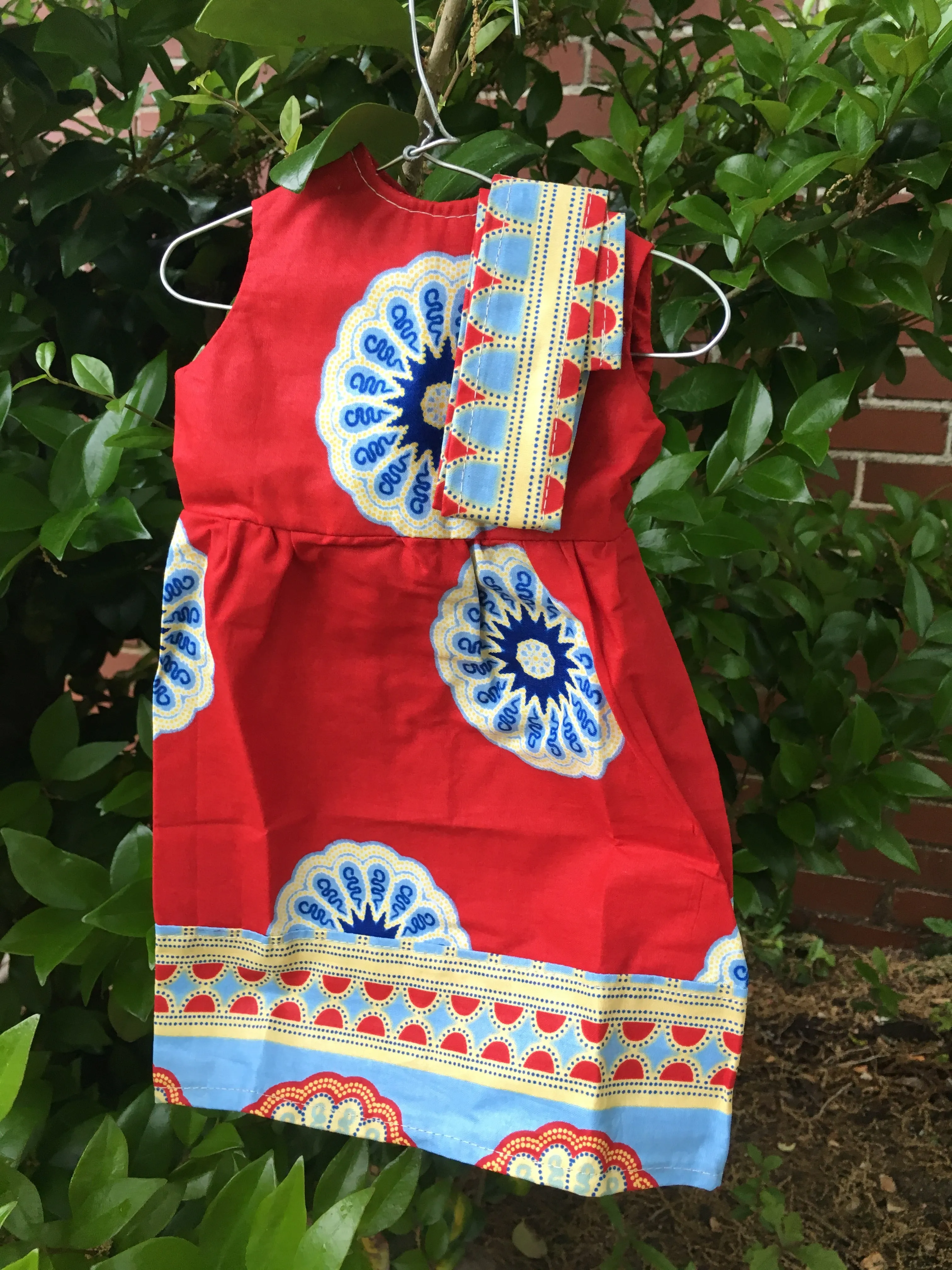 Doll Dress & Head Wrap Set