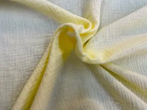 Double Gauze - 100% Cotton - Butter Yellow