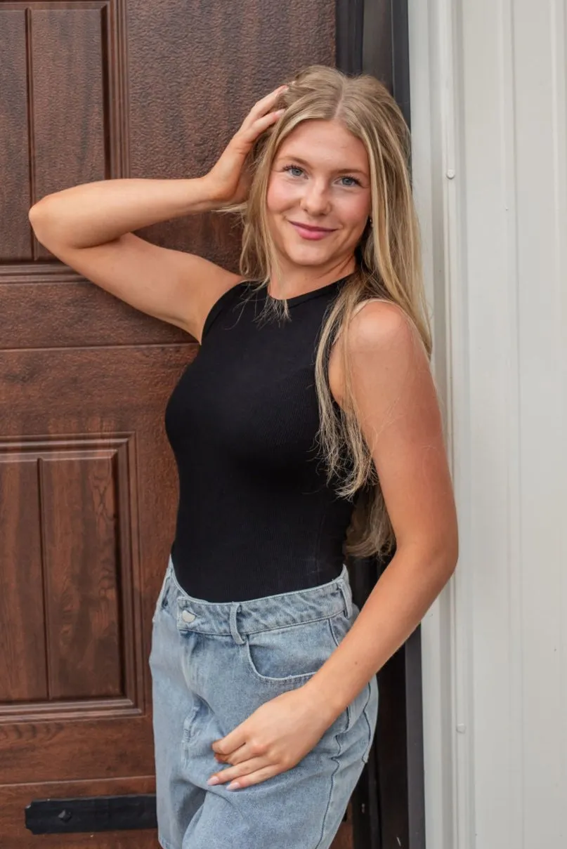 Emily Ribbed Tank Bodysuit