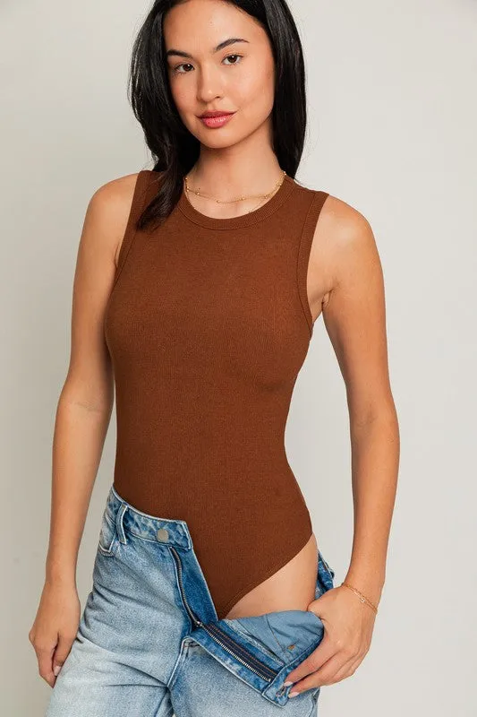 Emily Ribbed Tank Bodysuit