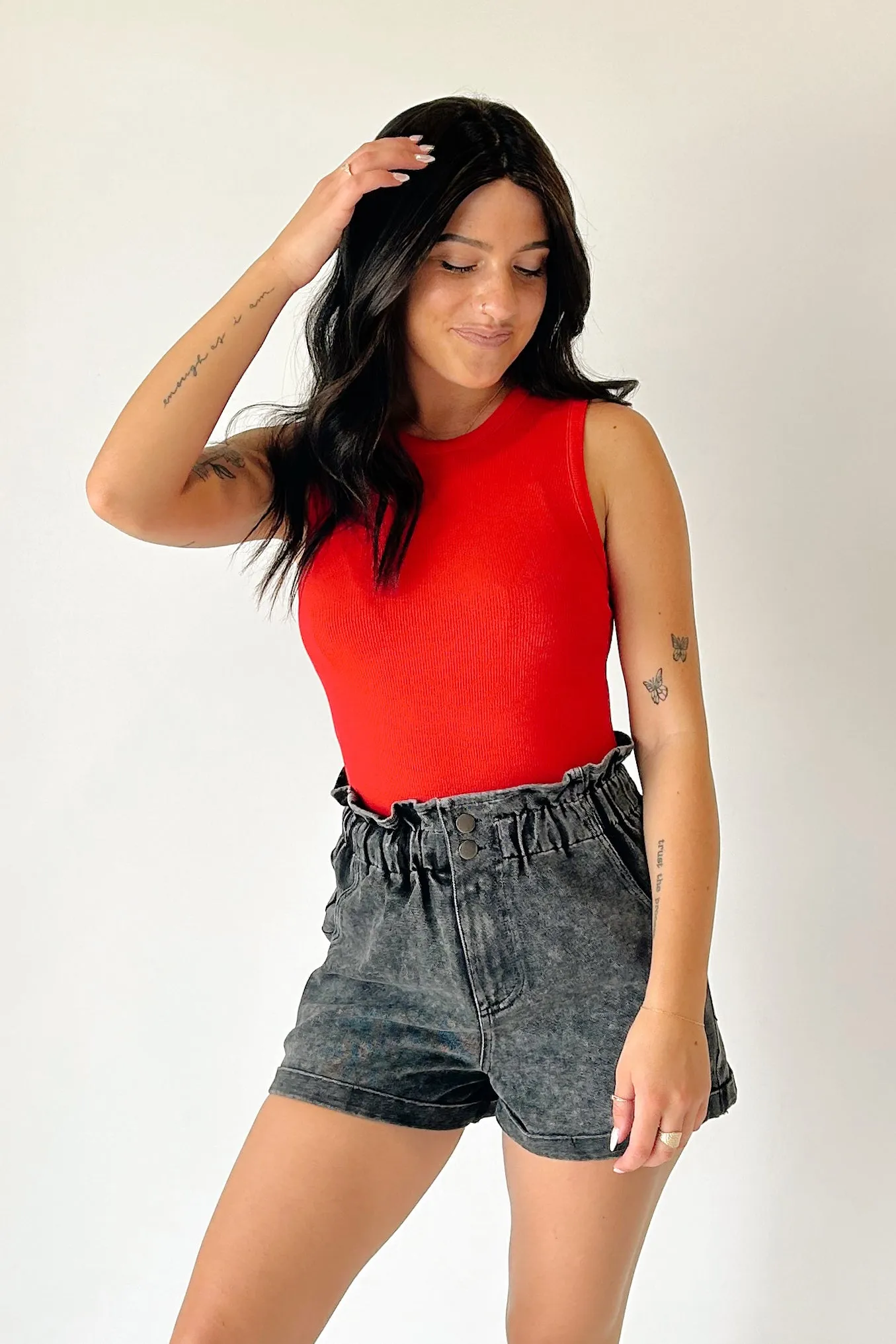 Emily Ribbed Tank Bodysuit