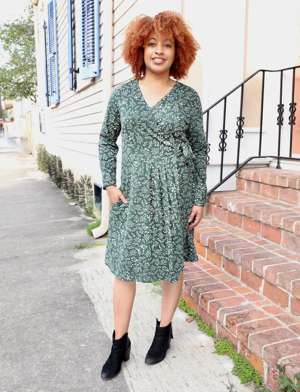 Enchanted Organic Wrap Dress