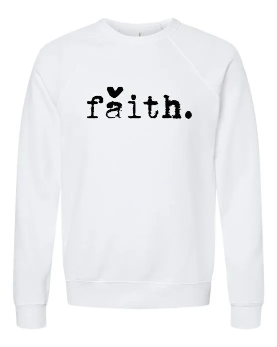 Faith Heart Crewneck Sweatshirt