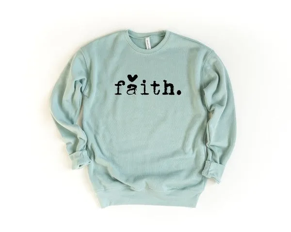 Faith Heart Crewneck Sweatshirt