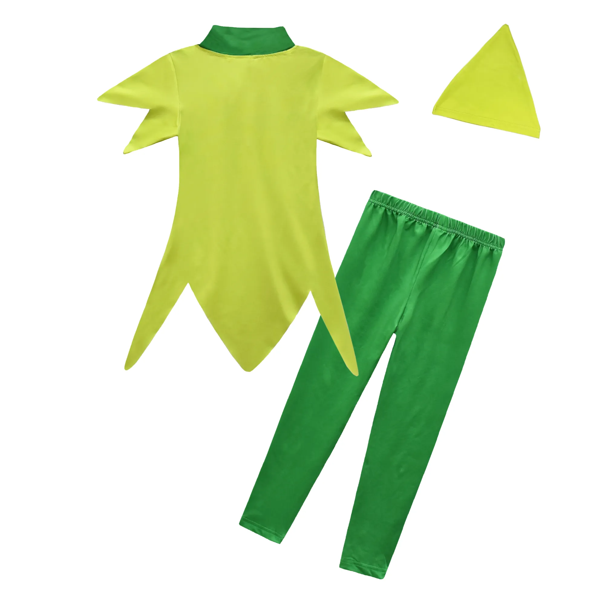 FC373 - Pete Pan Costumes Fancy Dress Up Clothing Set with Hat for Toddler and Little Boys