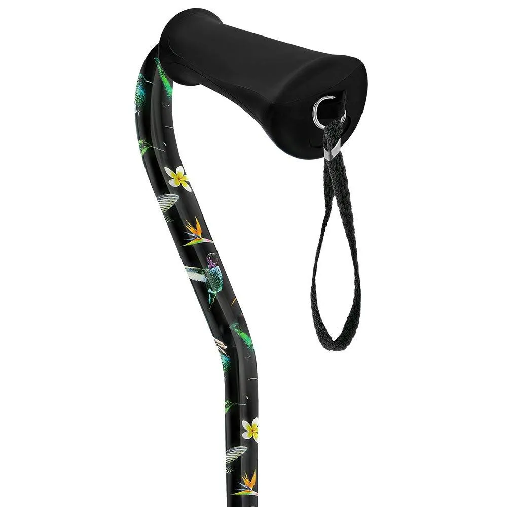Flight of the Hummingbird Adjustable Cane: Comfort Grip Offset