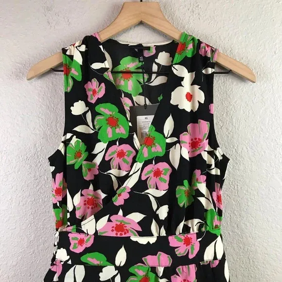 Floral Wrap Midi Dress
