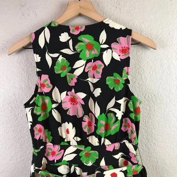 Floral Wrap Midi Dress